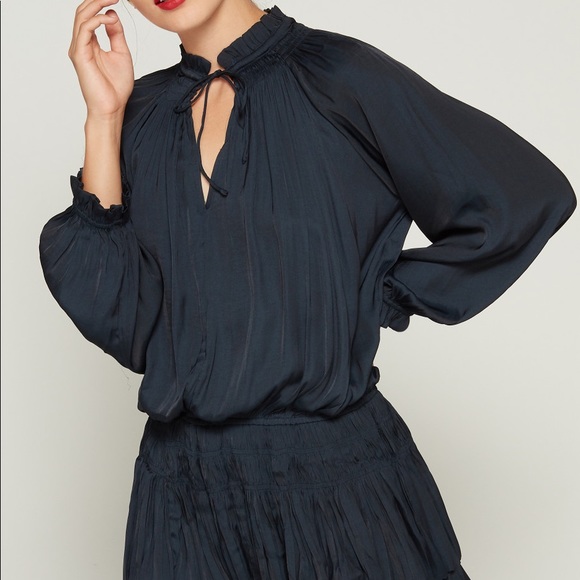 Anthropologie Current Air Los Angeles satin dress - Picture 3 of 5